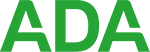 The image features a logo with the text 'ADA' in capital letters, which stands for American Dental Association.